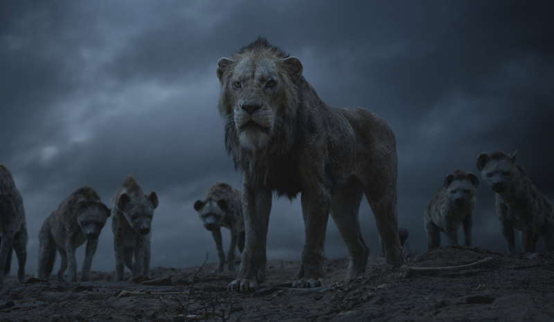 fxScar, voiced by Chiwetel Ejiofor, and his hyenas.